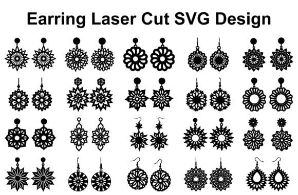 Elegant Earrings SVG Bundle