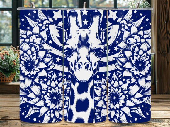 Floral Giraffe: A Unique Embroidery Design