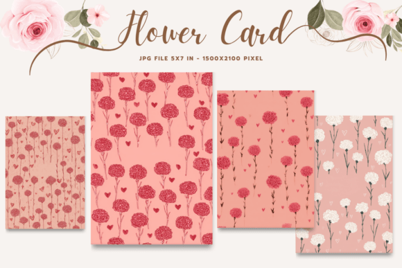 Flower Card Floral Greeting Postcard_5