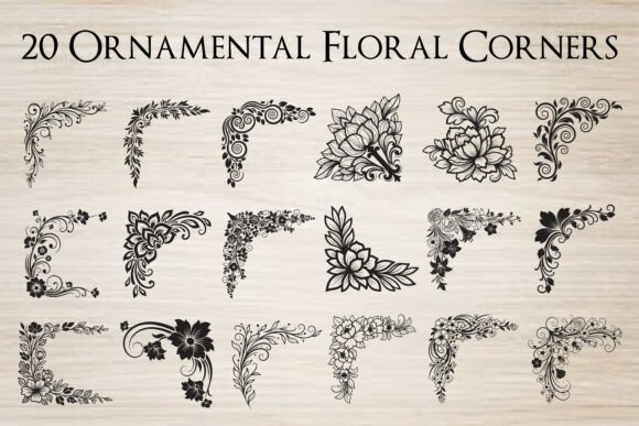 Ornamental Floral Corner