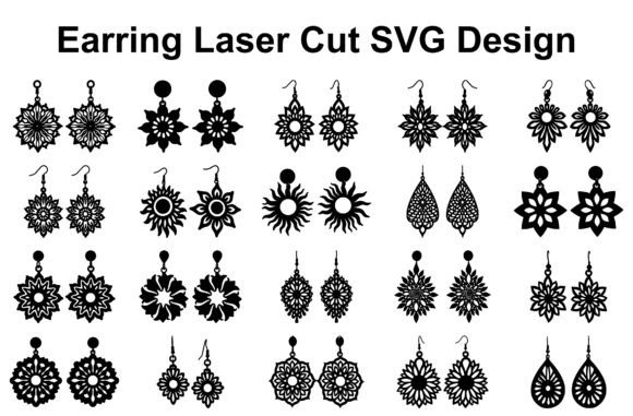 Sunflower Earring SVG Bundle
