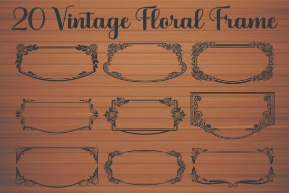 Vintage Floral Frames